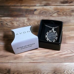 AVON It’s Your Life Necklace Amethyst Color